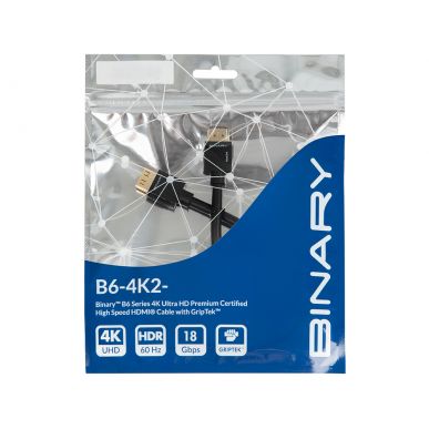 HDMI кабель Binary HDMI B6 4K Ultra HD Premium Certified High Speed 0.3м